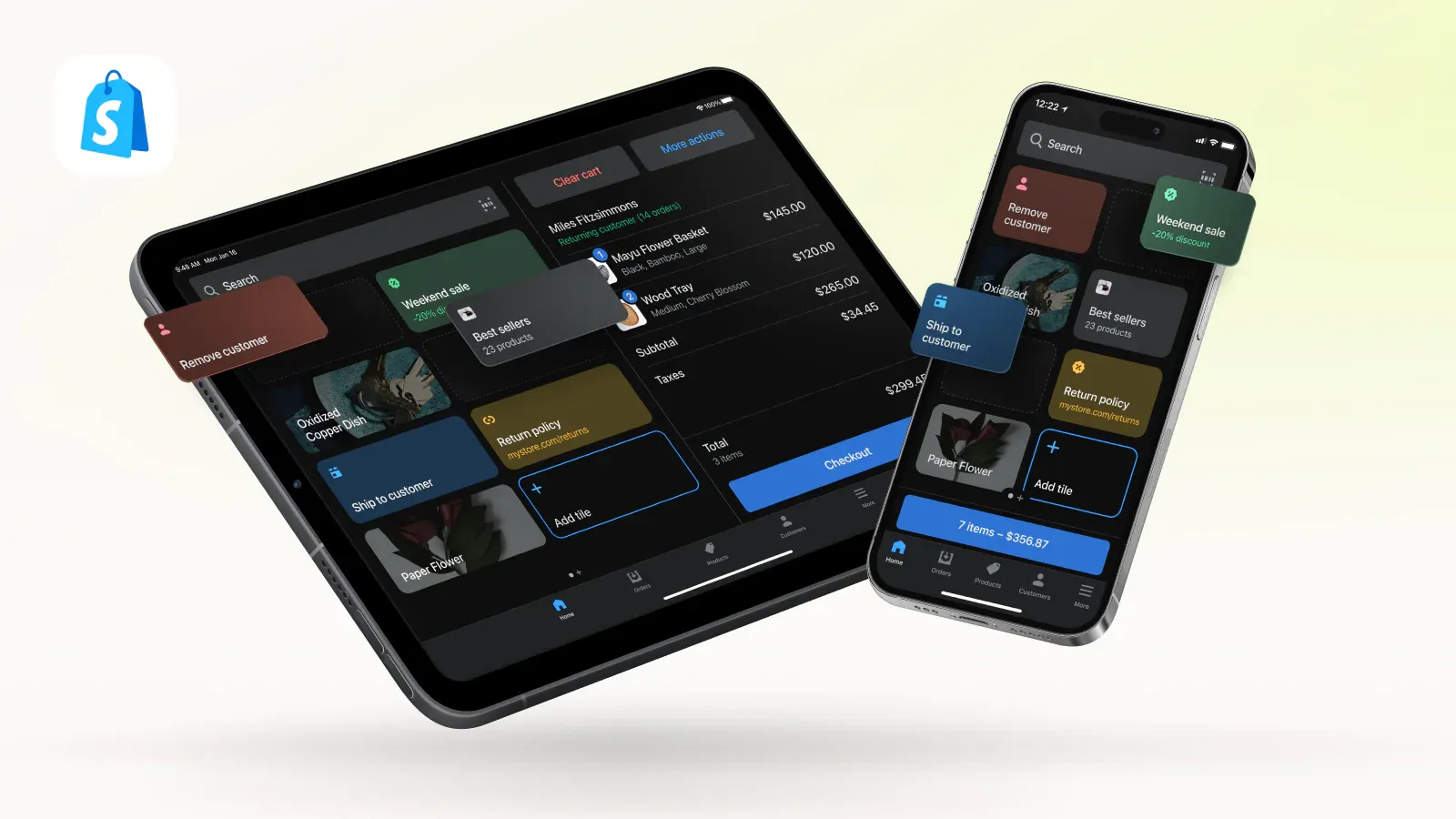 Shopify POS App σε διαφορετικές συσκευές