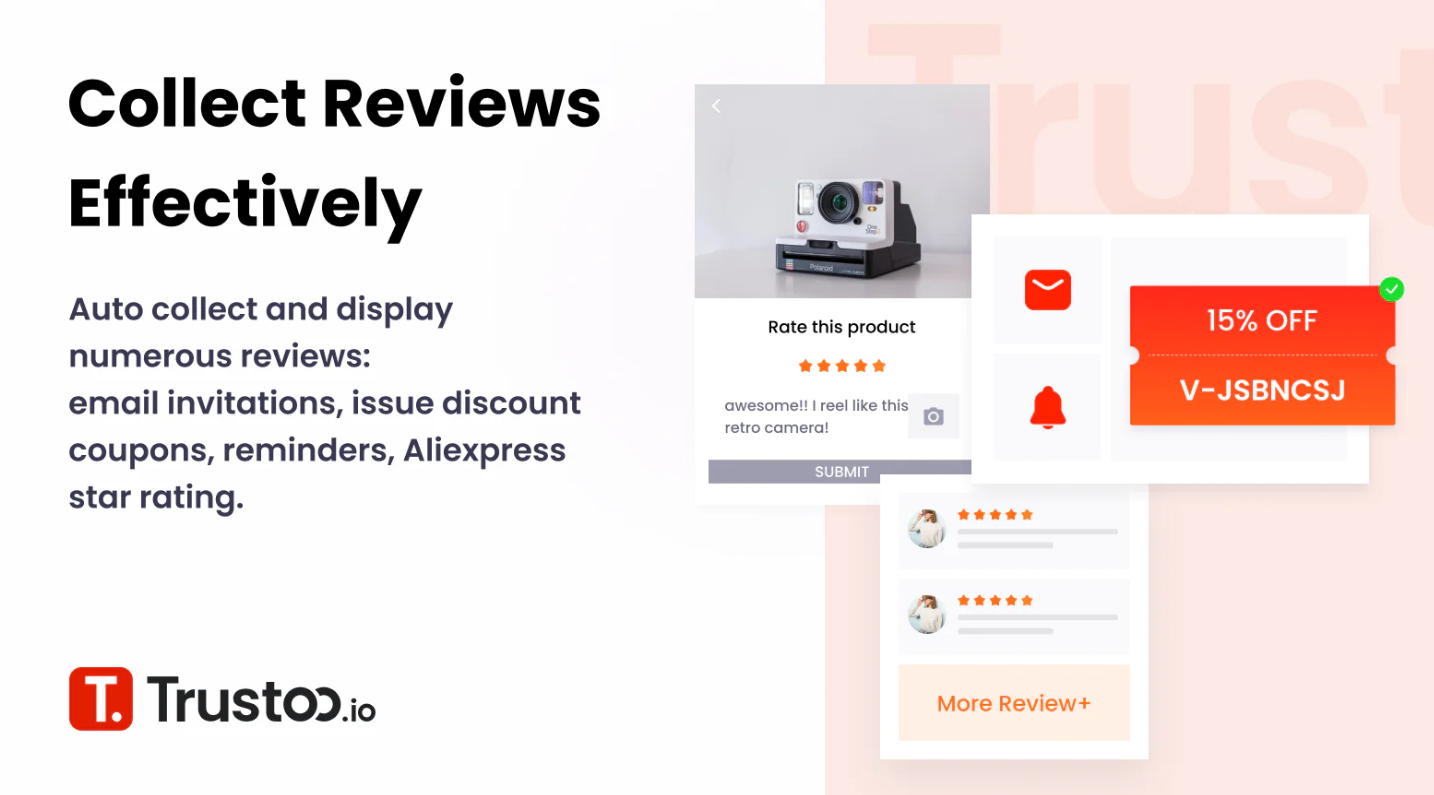Shopify efarmoges gia product reviews fotografies apo tin efarmogi trustoo.io