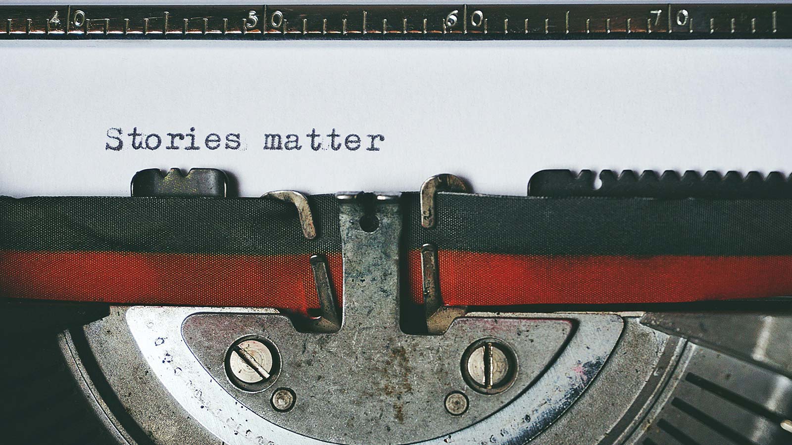 eCommerce copywriting typewriter stories matter 