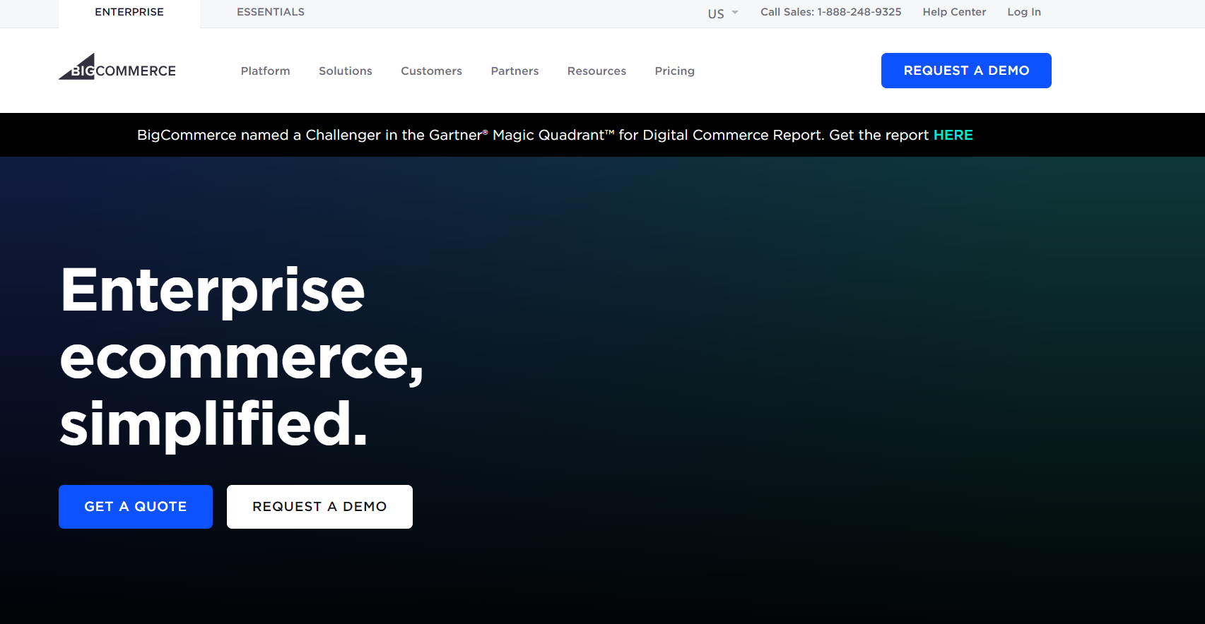 bigcommerce homepage για φθηνές ecommerce πλατφόρμες