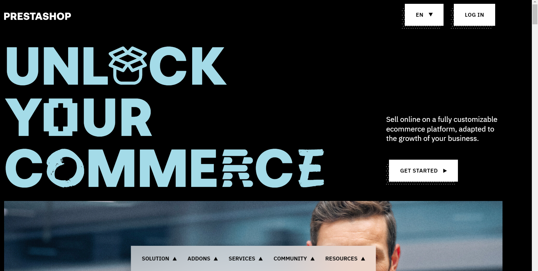 prestashop homepage για φθηνές ecommerce πλατφόρμες