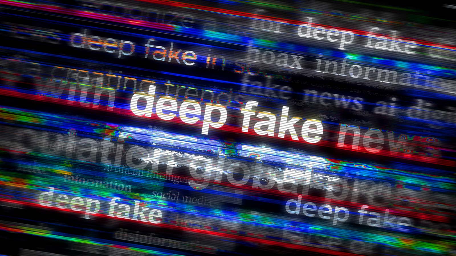 Εικόνα με static και την λέξη deepfake