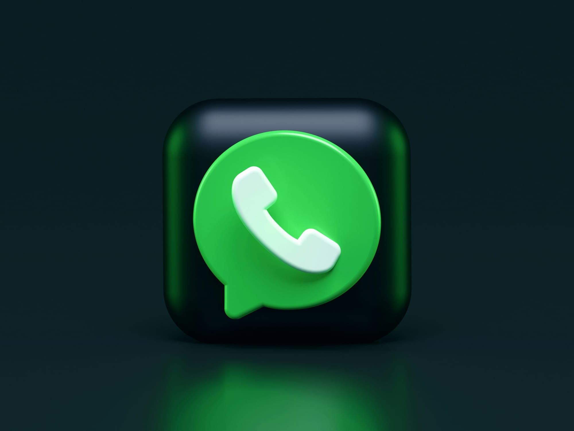WhatsApp logo in green and black