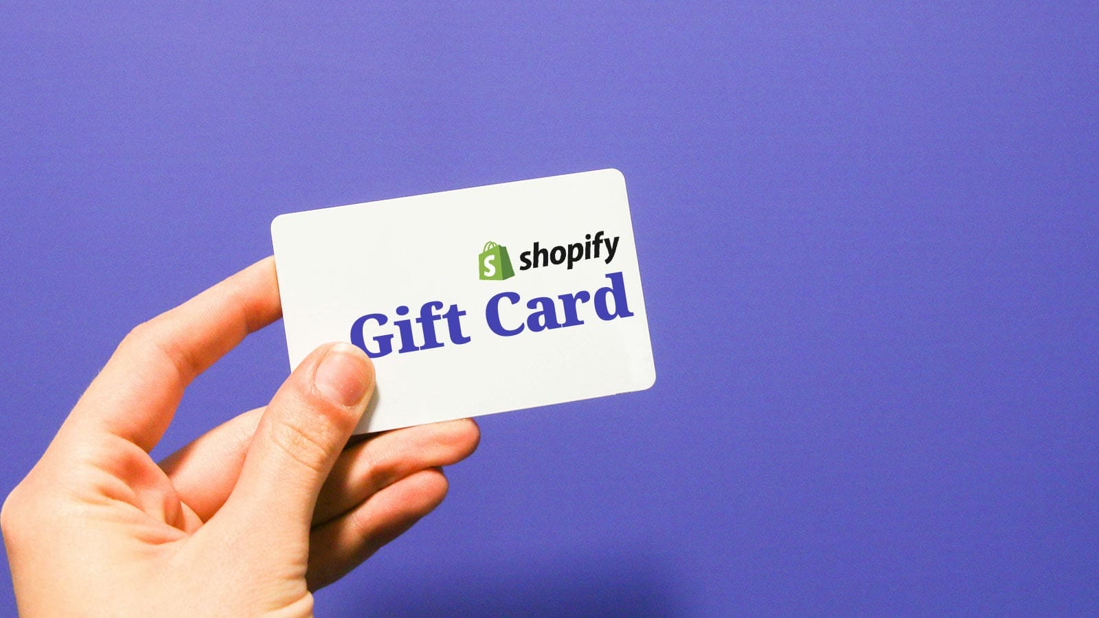 απλή κάρτα για Shopify gift cards