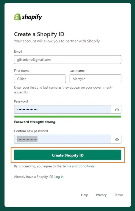 Screenshot από το Shopify Partners Program