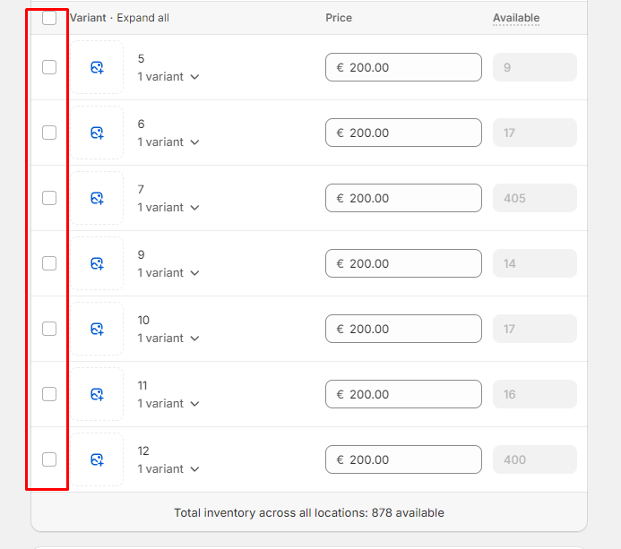 Screenshot από το Shopify Admin για τα product media στο Shopify