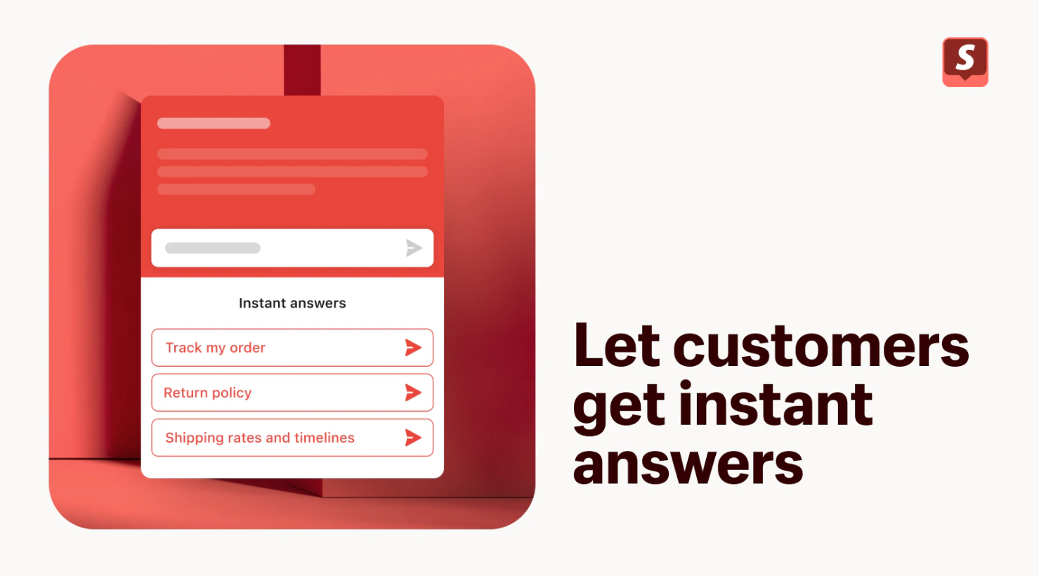 Screenshot από το Shopify Inbox app