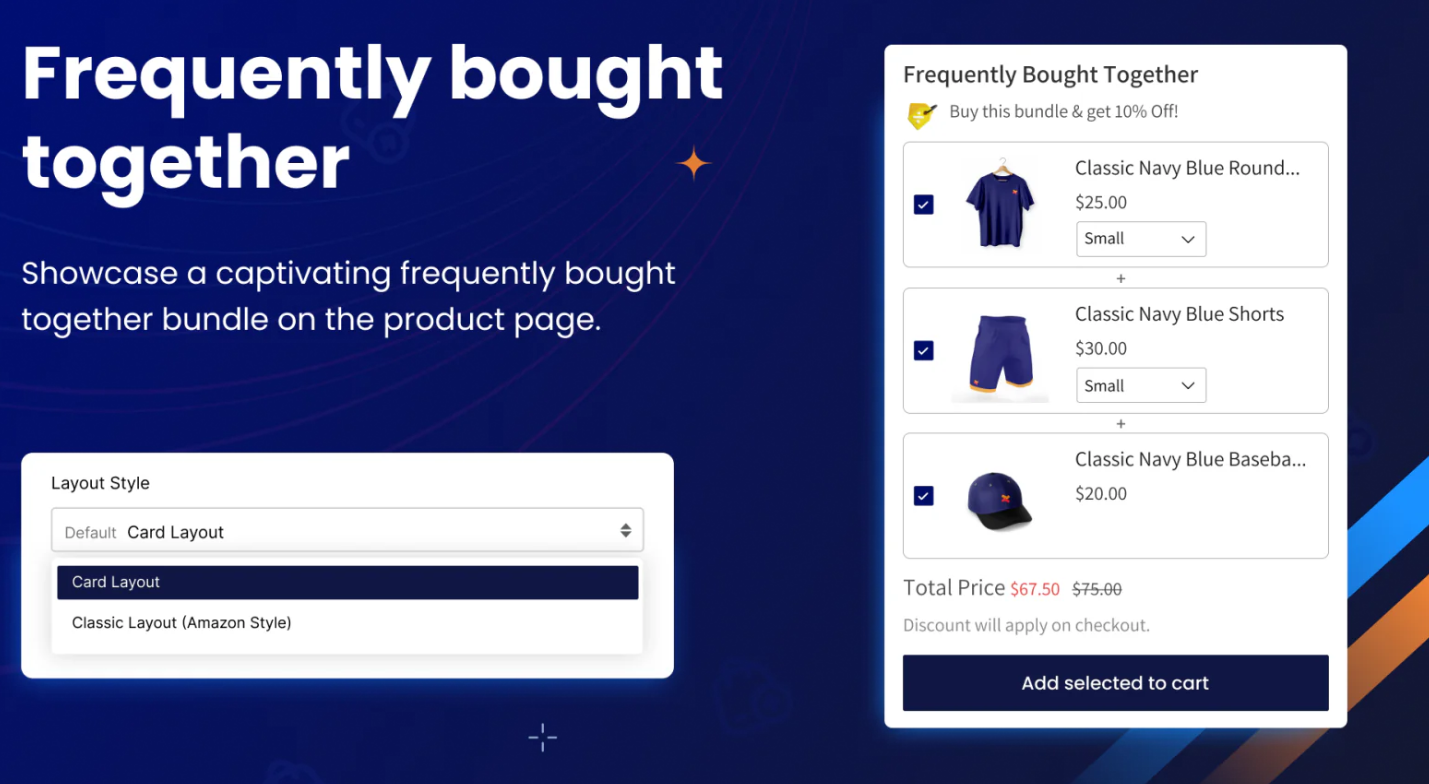  στιγμιότυπο εφαρμογής Upsell & Cross Sell — Selleasy