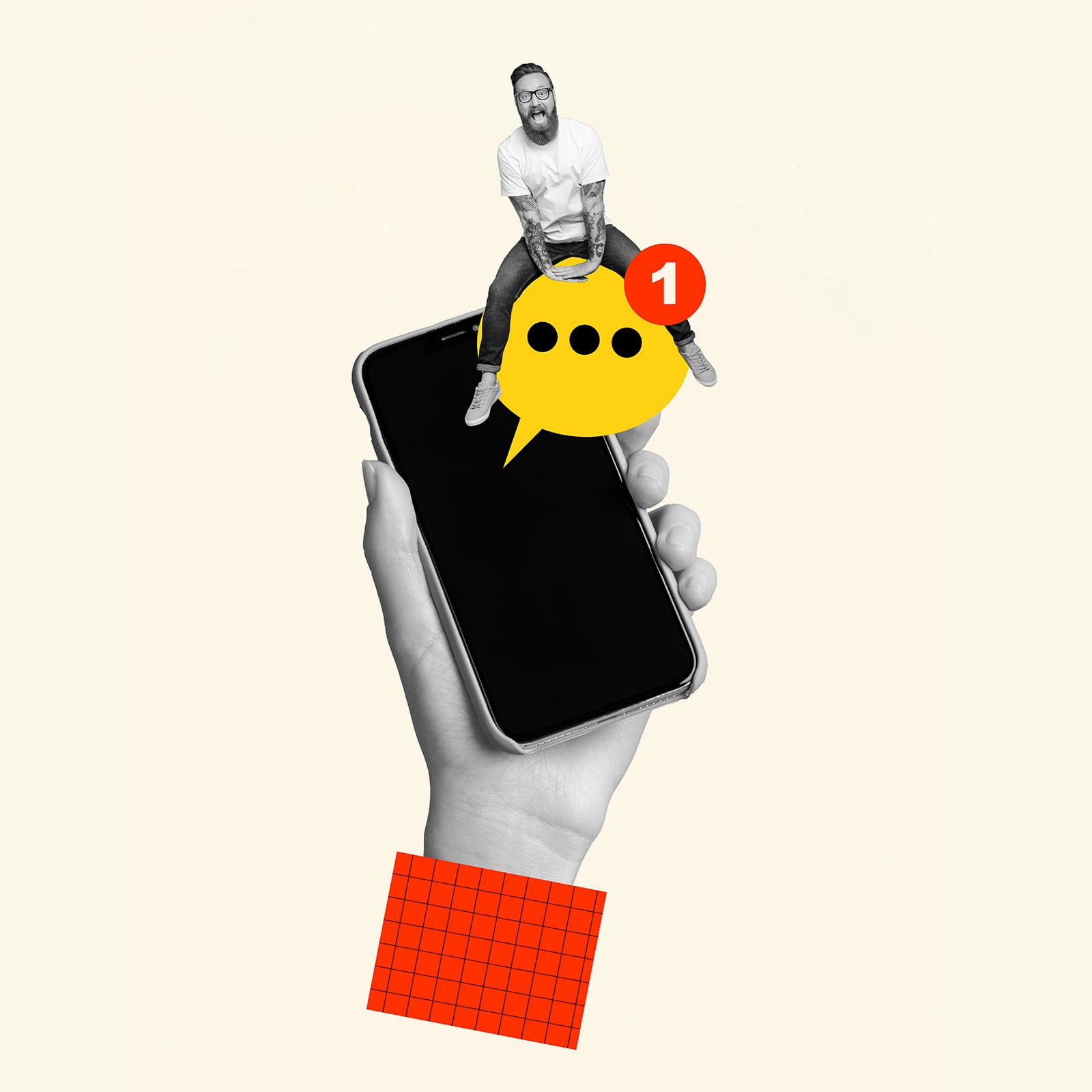 Shopify store notification σε κολάζ με κινητό