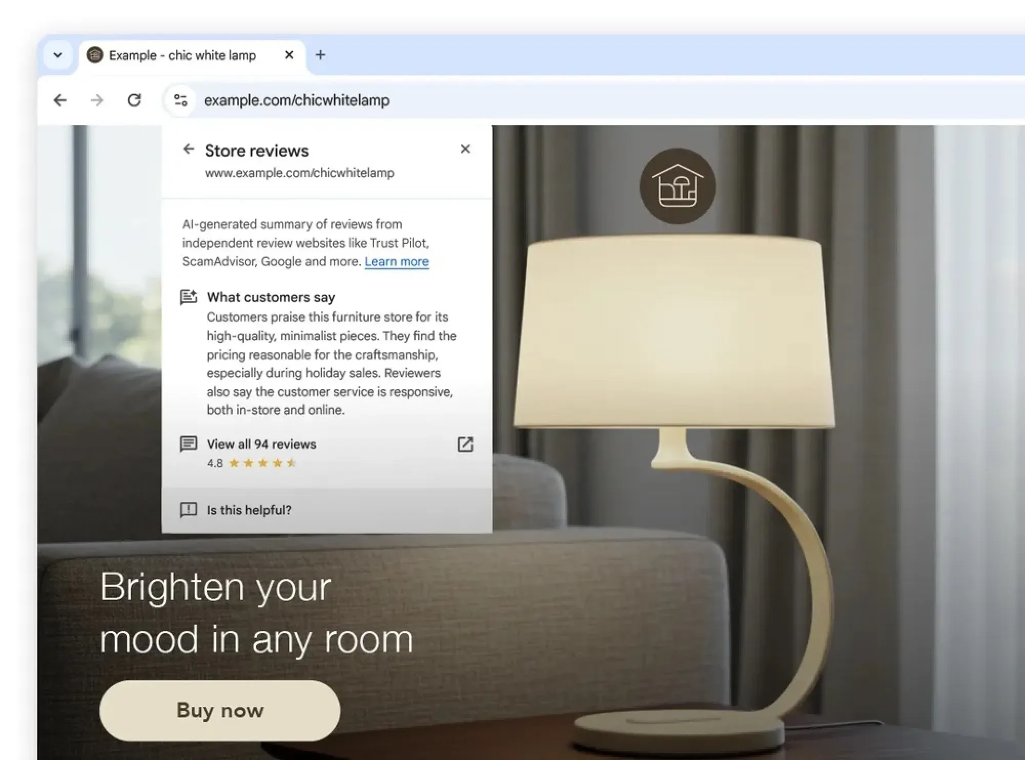 Η νέα επέκταση περίληψης eshop στο Google Chrome