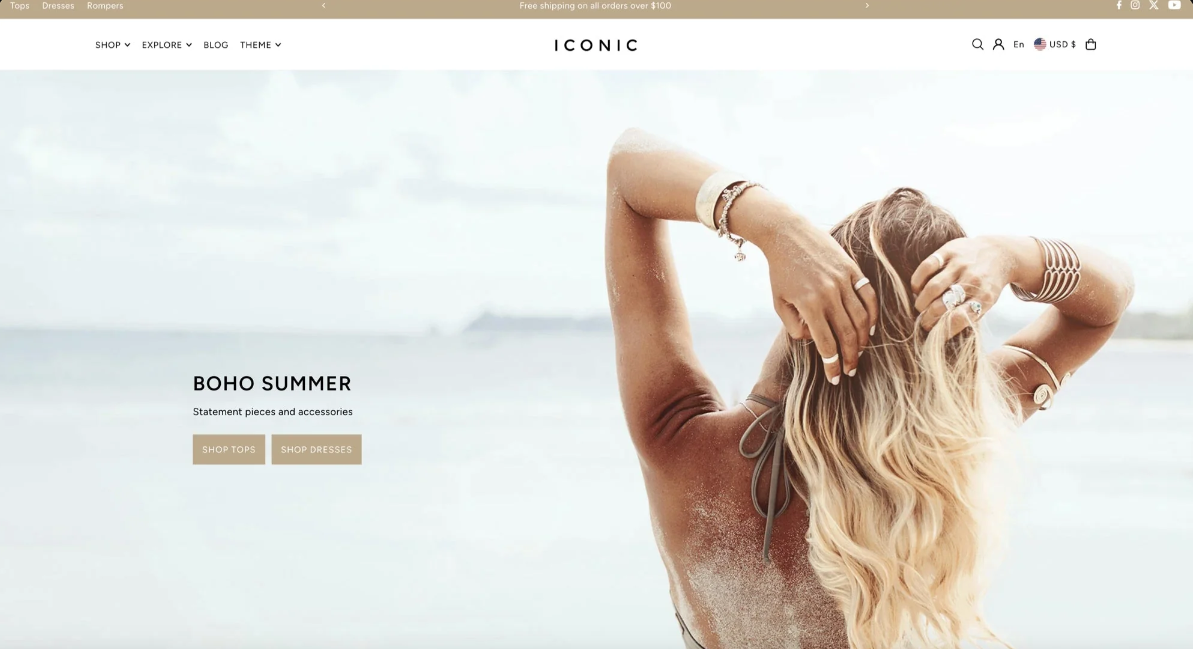  Το Icon από τα χριστουγεννιάτικα Shopify themes