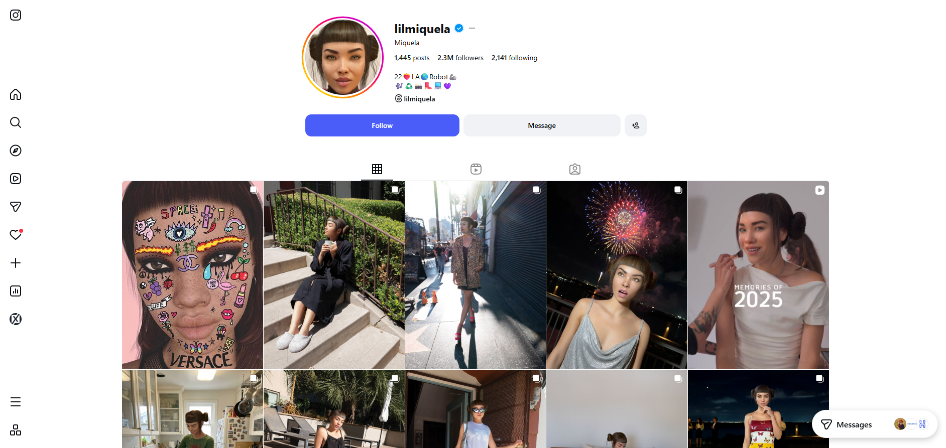 Το προφίλ της Lil Miquela στο Instagram