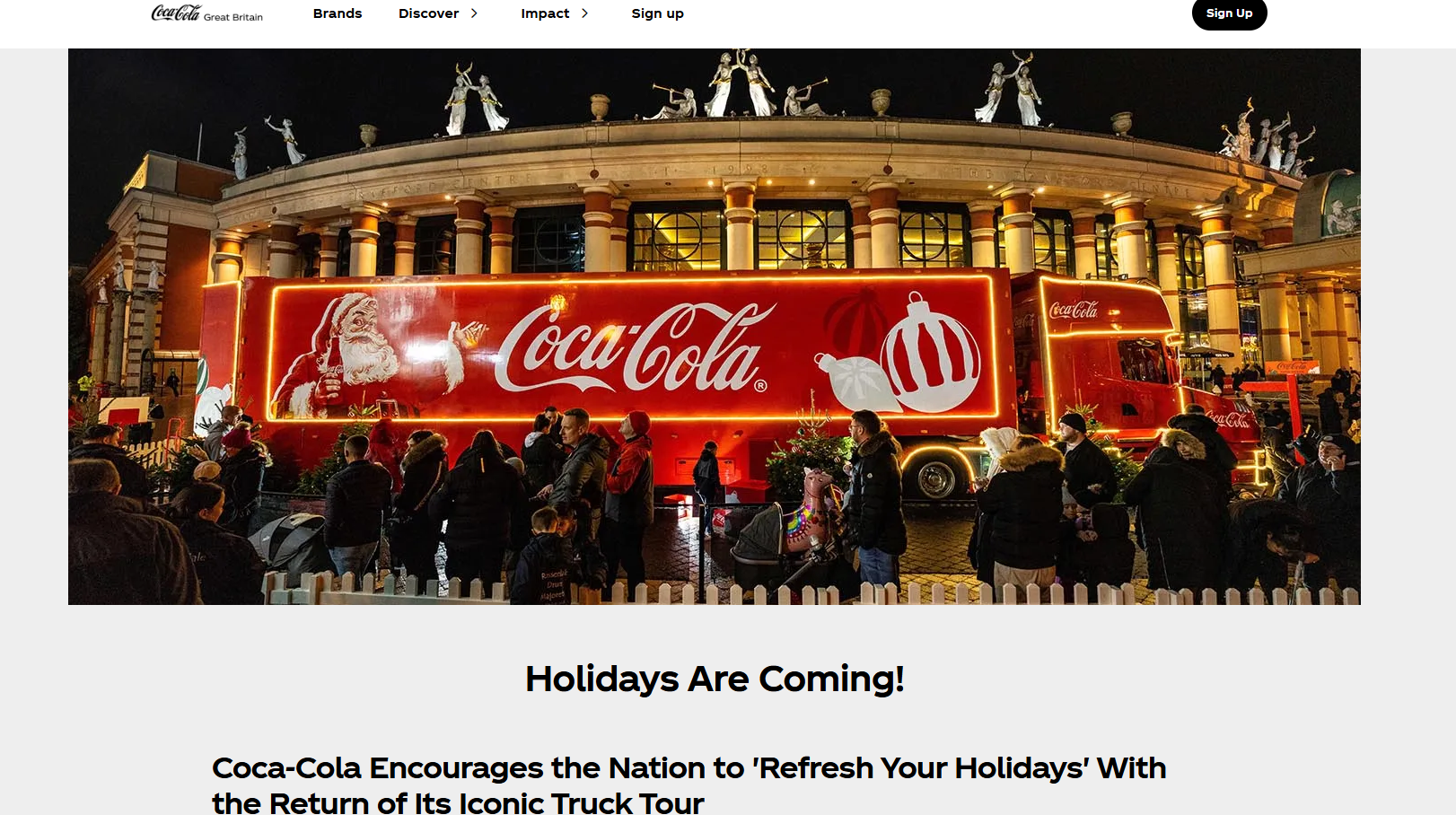 Η ανακοίνωση για το Coca-Cola Truck Tour