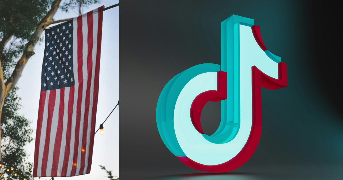 tiktok σημαία αμερικής