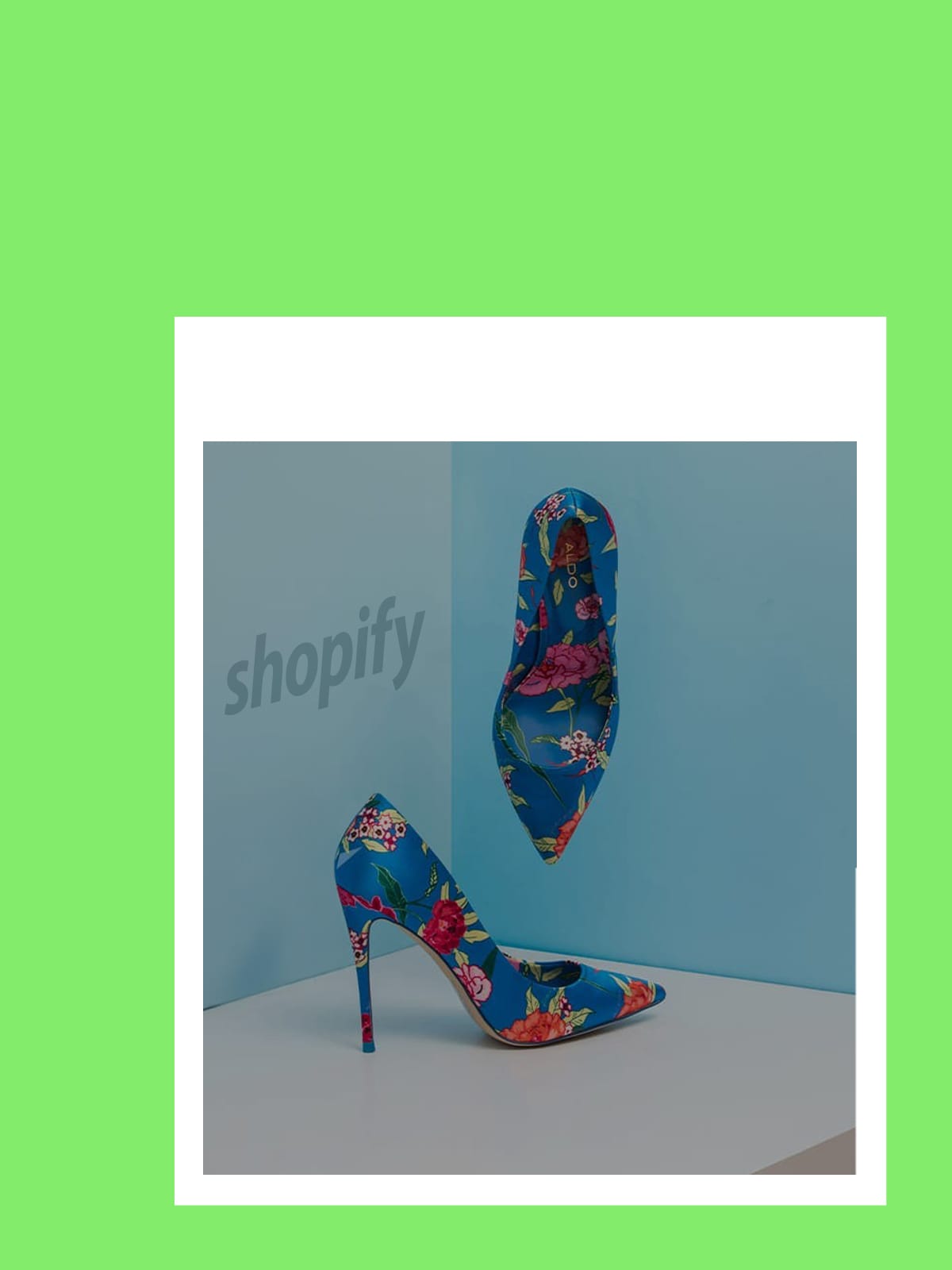 Γόβες δίπλα στο λεκτικό Shopify