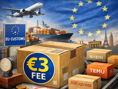 Η ΕΕ θα επιβάλει τέλος €3 στα eCommerce δέματα από τον Ιούλιο 2026