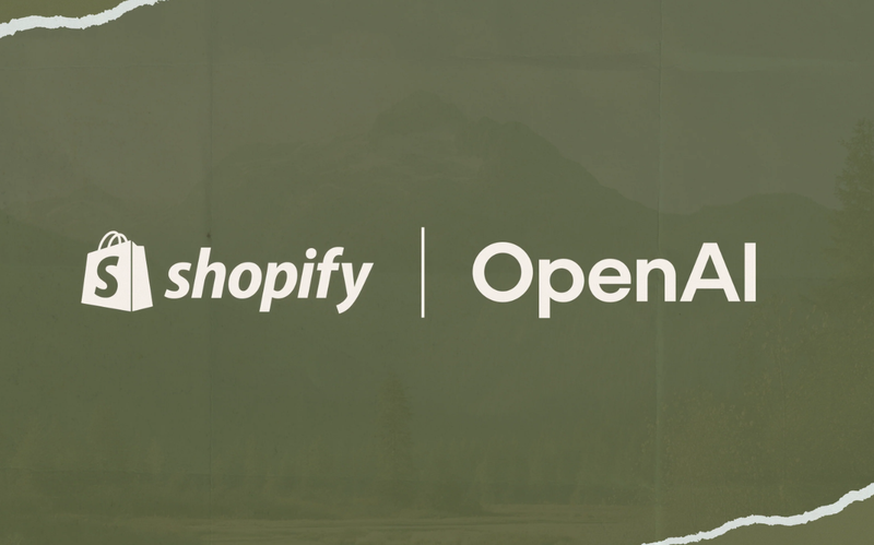 shopify Και openai logo