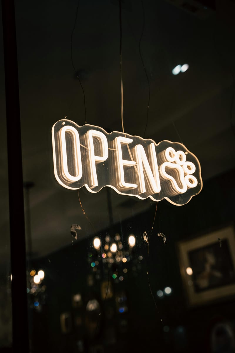 petshop open sign